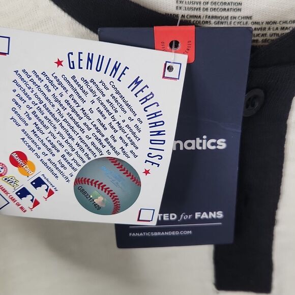 NEW Deadstock Fanatics San Francisco Giants Short Sleeve Henley Baseball Tee L - Picture 6 of 6